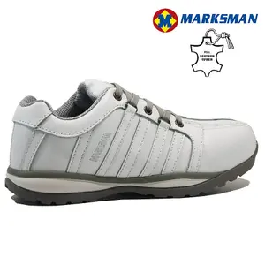 Size 12 Mens Ladies Leather Safety Shoes Boots Work Steel Toe Cap Trainers Ankle Womens