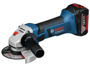 Bosch GWS18-125V-LI Pro 18v Cordless Angle Grinder + 2 x 5.0ah, Charger + L-BOXX