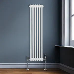 Traditional 3 Column Radiator - 1500 x 292 mm - White