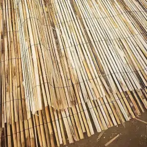 Natural Split Reed Fence Privacy Decorative Fencing Hand-Woven Bamboo Screening for Outdoor Garden Decoration Shade (1mx3m)