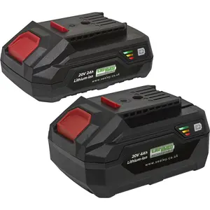 Power Tool Battery Pack - 2 Lithium-ion Batteries for SV20V Series 20V 2Ah & 4Ah