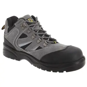 Grafters Mens Industrial Safety Hiking Boots Dark Grey/Black (11 UK)