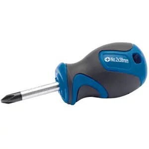 Draper Soft Grip Cross Slot Screwdriver, No.2 x 38mm 50181