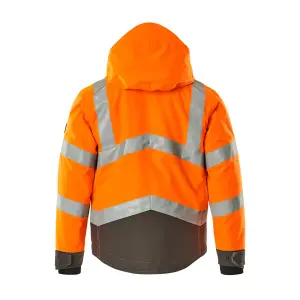 Mascot Safe Supreme Hastings Winter Jacket (Hi-Vis Orange/Dark Anthracite)  (Small)