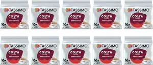 Tassimo Costa Americano Coffee Pods - 10 Packs (160 Drinks)