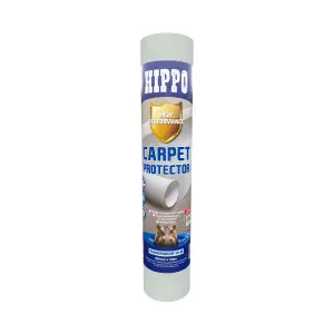 Hippo Carpet Protector 600mm x 100m Clear