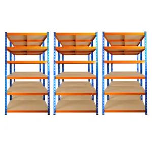 6 Bays of 6 Tier Extra Heavy Duty Storage Racking 1800h x 900w x 300d mm 300kg