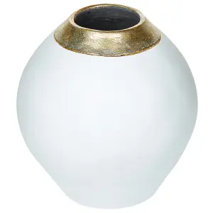 Decorative Vase LAURI Ceramic White