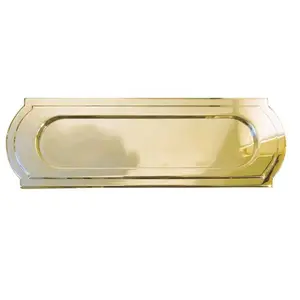 Sloane 30.5 cm x 10 cm Metal Letter Plate Polished Brass