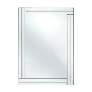 Maison by Premier Bevelled Edge Mirror With Double Line Frame