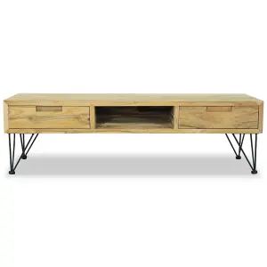 Berkfield TV Cabinet 120x35x35 cm Solid Teak