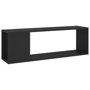 vidaXL TV Cabinet Black 100x24x32 cm Engineered Wood