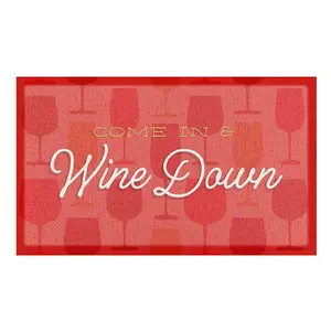 Wine Down Indoor & Outdoor Doormat - 70x40cm