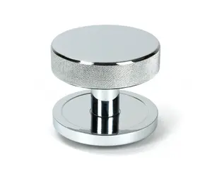 From The Anvil Polished Chrome Brompton Centre Door Knob (Plain)