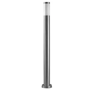 Luminosa Koral 1 Light Outdoor Bollard Light Grey IP55