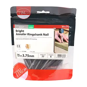 TIMCO Annular Ringshank Nails Bright - 75 x 3.75