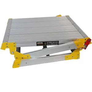 Excel 600 x 600mm Heavy Duty Multi Purpose Platform Work Bench Folding Hop Up Pack of 2