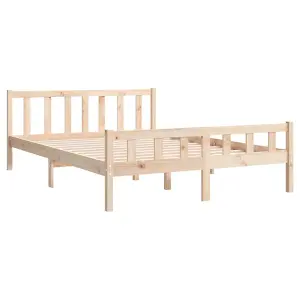 Berkfield Bed Frame Solid Wood 150x200 cm King Size