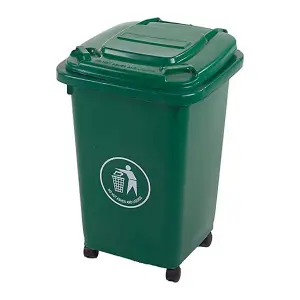 TUFF 50  Litre Wheeled Bin - Dark Green