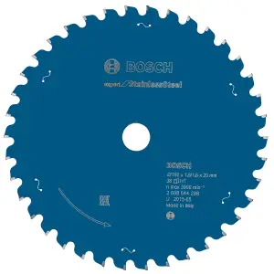 Bosch Professional Circular Saw Blade for Stainless Steel - 192mm x 20mm x 1.9mm x 38 Teeth