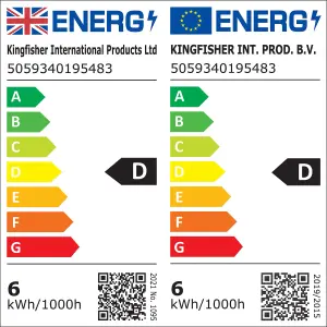 Diall 5.9W 806lm Milky GLS Warm white LED filament Light bulb, Pack of 3