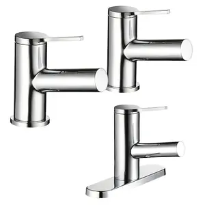 Mira Shower Evolve Basin Pillar Taps 2.1816.002 + Bath Piller Tap 2.1816.004