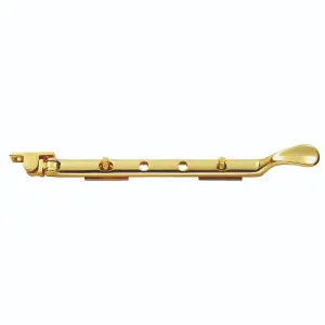 Carlisle Brass Polished Brass Victorian Casement Stay 300mm Polished Brass (M44B)