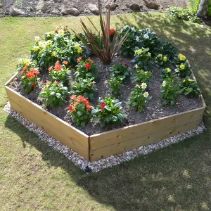 Greena Pentagonal Raised Bed 30 cm High, 120cm each side