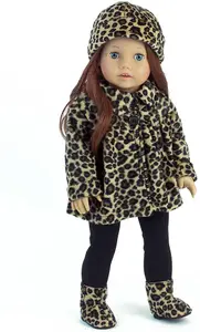 Sophia's by Teamson Kids Doll Coat, Hat, Leggings, and Boots Set for 18" Dolls