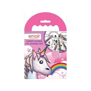 Emoji Unicorn Colouring Set (Pack of 6) Multicoloured (One Size)