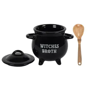 Something Different Witches Broth Cauldron Soup Bowl Black (One Size)