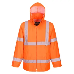 Portwest H440 Hi-Vis Rain Jacket - Orange - XXL