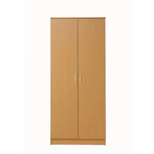 2 Door Double Wardrobe In Beech