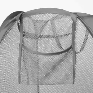 Pop Up Laundry Net Basket Folding Home Freestanding Toy Organiser