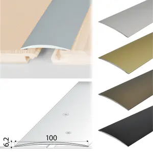 A72 100mm Anodised Aluminium Self Adhesive Door Threshold Strip - Champagne