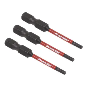 Sealey Hex 2.5mm Impact Power Tool Bits 50mm 3 Pieces Professional AK8235