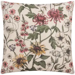 Wylder Wallflower Floral Feather Filled Cushion