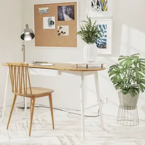 UK HomeLiving Modern Carl Desk Oak