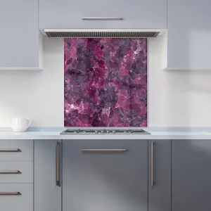 Cherry Quartz Effect Premium Glass Kitchen Splashback W600mm x H750mm