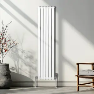 Oval Radiator - 1600 x 360mm - White