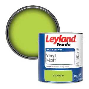 Leyland Trade Vinyl Matt Walls & Ceilings Emulsion Paint (S 0570-G40Y) 2.5L