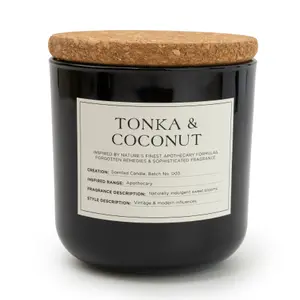 Apothecary Black Tonka & Coconut Medium Jar candle