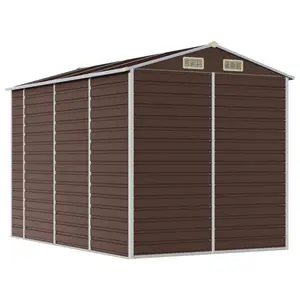 Brumit Garden Shed 191x300x198 cm Galvanised Steel Brown