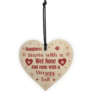 Red Ocean Funny Dog Signs And Plaques Birthday Christmas Gift For Dog Lovers Novelty Dog Sign For Home Animal Pet Sign