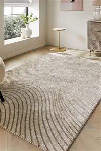 Next Champagne Gold Valencia Waves Rug - Champagne Gold