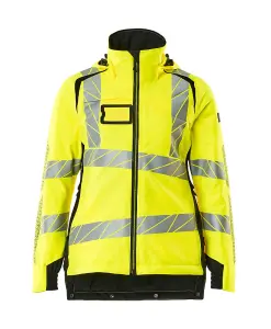 Mascot Accelerate Safe Winter Jacket for Ladies with CLIMascot (Hi-Vis Yellow/Black)  (Large)