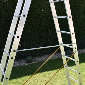 7-Rung Trade Master Pro 2 Section Combination Ladder