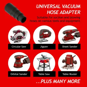 SPARES2GO Universal Dust Extractor Hose Adaptor 32mm 35mm Vacuum Cleaner Power Tool Sander