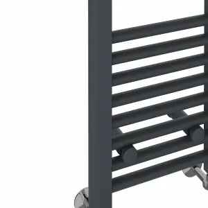 Rinse Straight Bathroom Heated Towel Rail Ladder Radiator Anthracite 1400x300mm