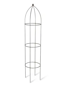 2 x Garden Trading Barrington Obelisk Plant Supports Raw Metal